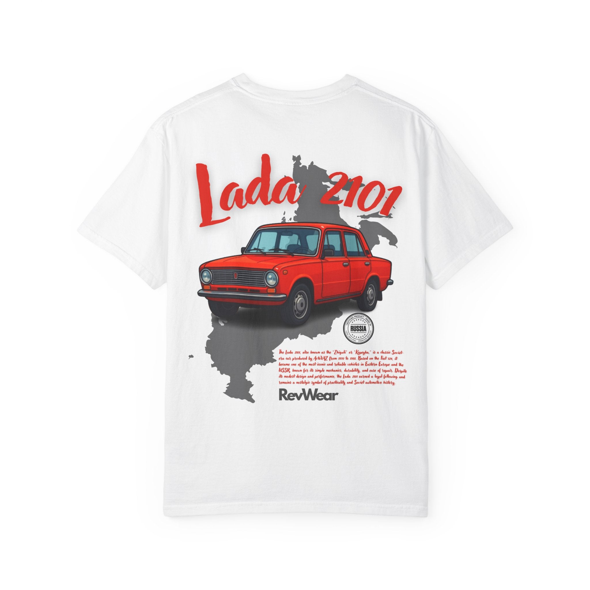 Retro Lada 2101 Russian Legends T-Shirt for Enthusiasts & Car Lovers - RevWear